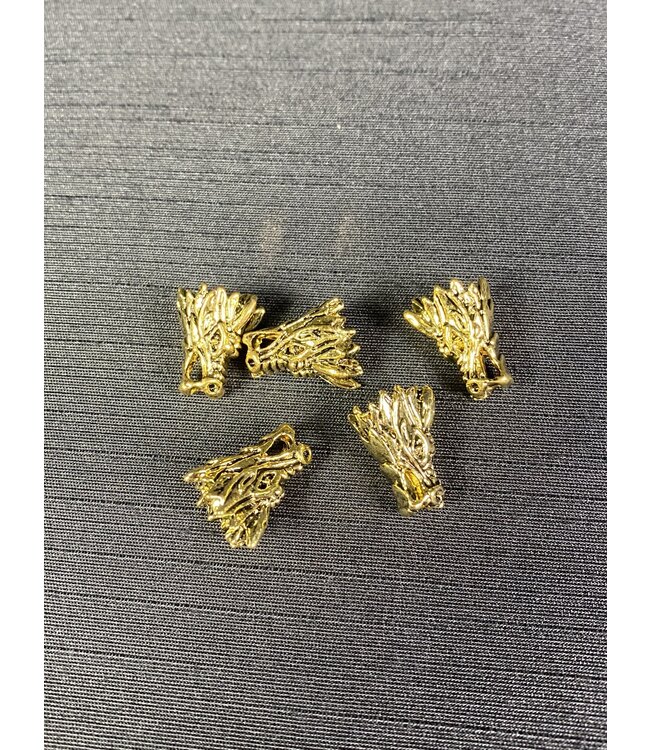 Dragon Head Spacer - 6 colours - 17mmx11mmx11mm 5 pack