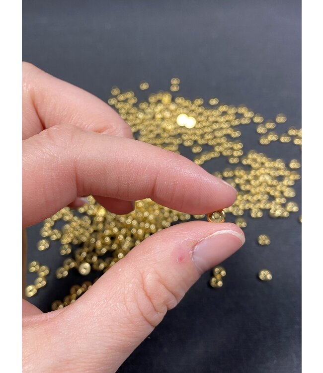 Flat Spacer Stainless Steel Gold OR Silver 5mm x 2mm 50 Pack