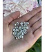Rhinestone Spacer Beads - Silver 6mm 8mm 50 Pack