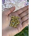 Rhinestone Spacer Beads - Gold 6mm 8mm 50 Pack