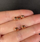 Rose Gold Flat Round Spacer - Brass - 6mm x 4mm 50 Pack
