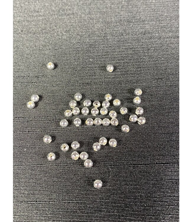 Silver Round Spacer - Iron Bead - 2mm/3mm - Package of 20gr