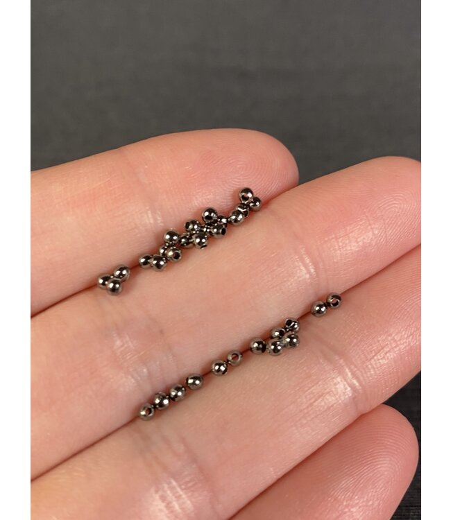 Gunmetal Round Spacer - Iron Bead - 2mm/3mm - Package of 20gr