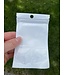 Plastic Ziplock Bag, pearl film finish, with hanging hole, 50 bags