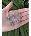 Snowflake Charm #3 Antique Silver 28mm x 24mm 5 Pack *disc.*
