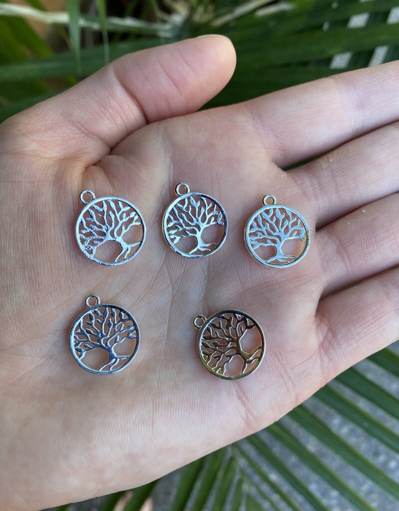 Tree of Life Charm - 3 colours - 18mm x 15mm 5 Pack