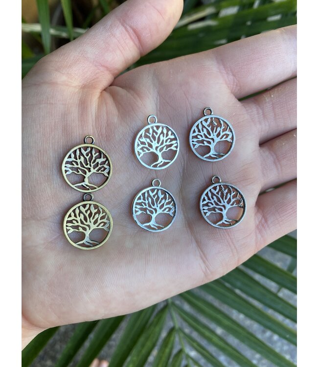 Tree of Life Charm - 3 colours - 18mm x 15mm 5 Pack