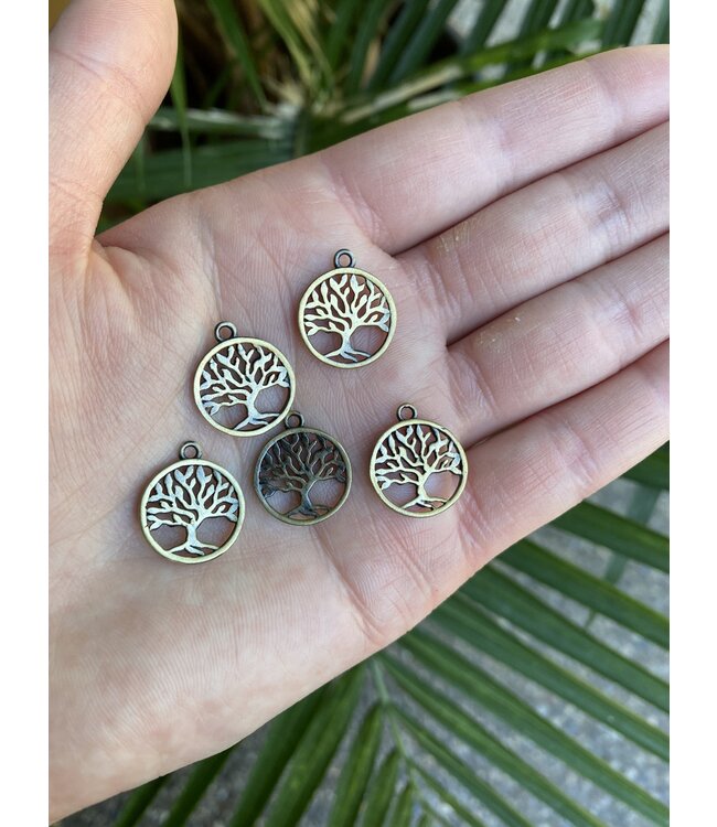 Tree of Life Charm - 3 colours - 18mm x 15mm 5 Pack