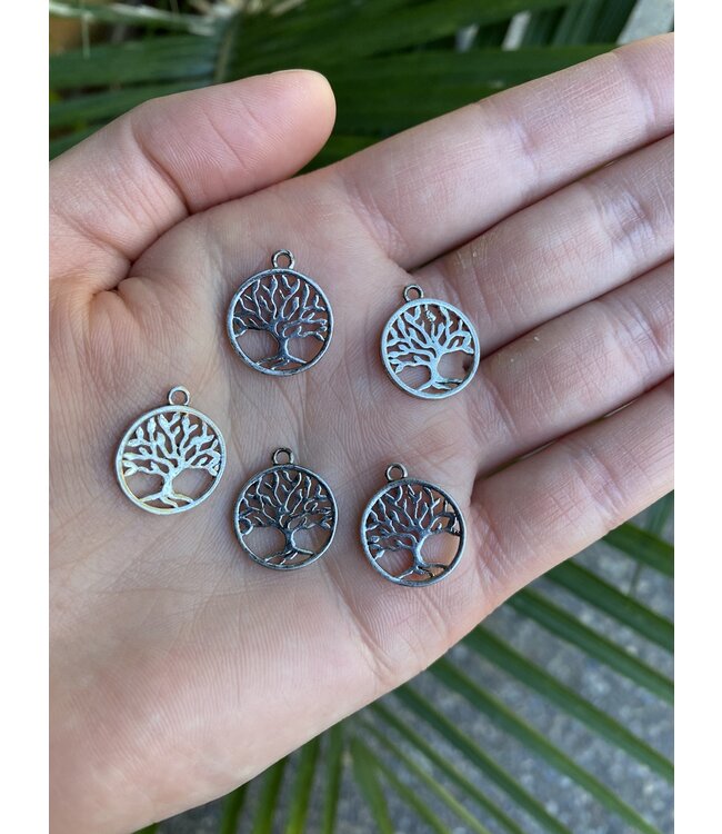 Tree of Life Charm - 3 colours - 18mm x 15mm 5 Pack