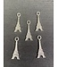 Eiffel Tower Charm Antique Silver 32mm x 12mm 5 Pack