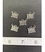 Luggage Charm Antique Silver 16mm x 13.5mm 5 Pack *disc.*