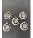Sun with Moon Charm Antique Silver 30mm x 26.5mm 5 Pack *disc.*