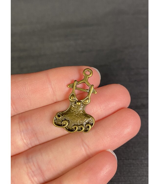 Tutu Charm Antique Bronze 27.5mm x 17mm 5 Pack *disc.*