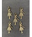 Ballerina Charm Antique Bronze 30.5mm x 13.5mm 5 Pack *disc.*