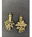 Candle Charm Antique Bronze 31.5mm x 20mm 5 Pack *disc.*