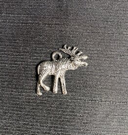 Moose Charm Antique Silver 22mm x 22mm 5 Pack *disc*