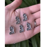 Christmas Stocking Charm #2 Antique Silver 19mm x 11mm 5 Pack