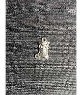 Christmas Stocking Charm #3 Antique Silver 17mm x 11mm 5 Pack *disc.*