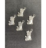 Christmas Stocking Charm #5 Antique Silver 22mm x 12mm 5 Pack