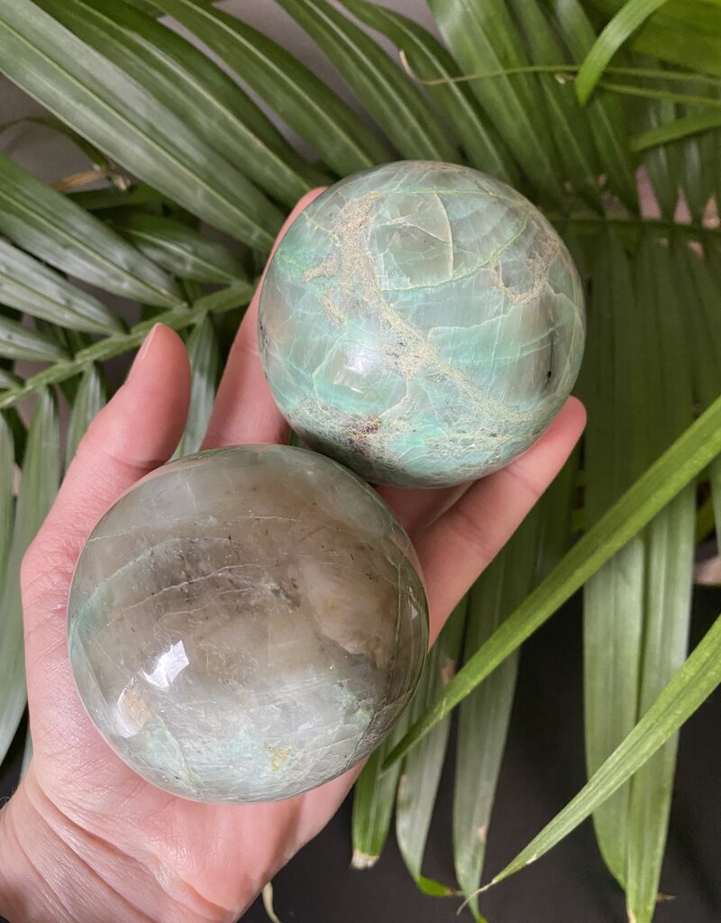 Garnierite/Green Moonstone Sphere 65-69mm *disc.*