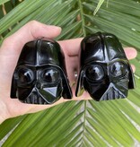Black Obsidian Large Darth Vader Head, Darth Vader Carving