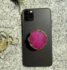 Pink Geode Phone Grip