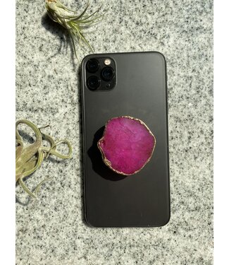 Pink Geode Phone Grip