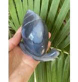 Agate Snail #2 Carving 120mm x 49mm x 78mm 362gr, *disc.*
