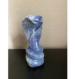 Blue Aventurine Snake Carving #1