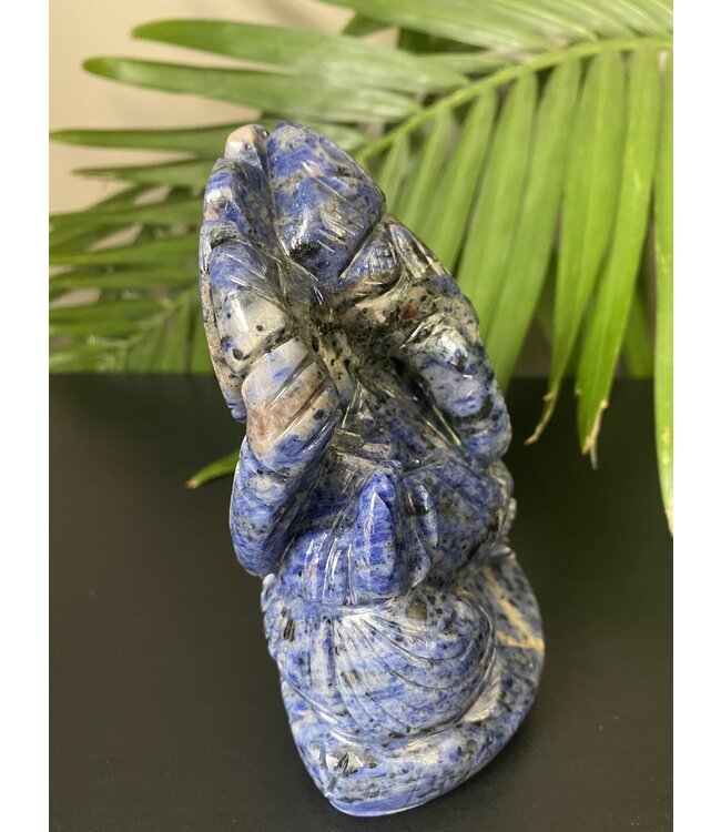 Sodalite Ganesha Carving #3, 1034gr, *disc.*