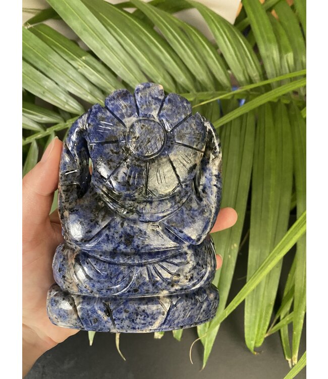 Sodalite Ganesha Carving #3, 1034gr, *disc.*