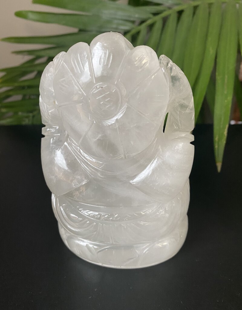 Clear Quartz Ganesha Carving #4, 1044gr, *disc.*