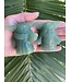 Green Aventurine Yoda Carving, 2 styles available