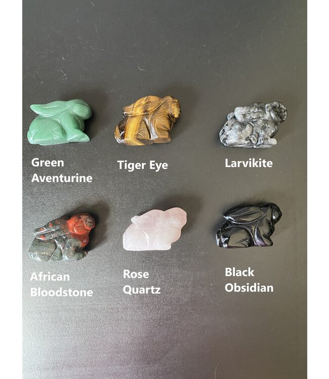 2" Rabbit Carving, 15 Types