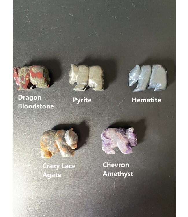 2" Bear Carving, 14 Types
