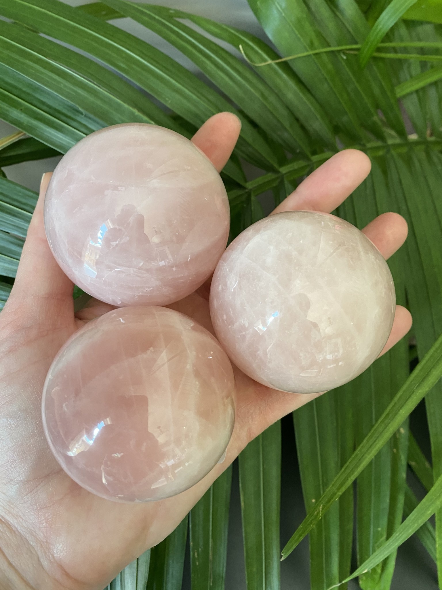 Rose Quartz Sphere, 5559mm The Raw Rock Shop Inc.