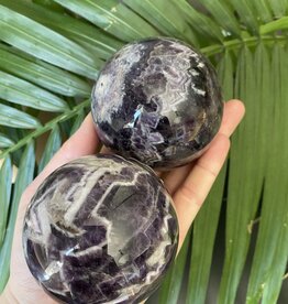 Chevron/Dream Amethyst Sphere, 70-74mm