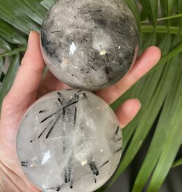 Tourmalinated Quartz Sphere, 70-74mm *disc.*