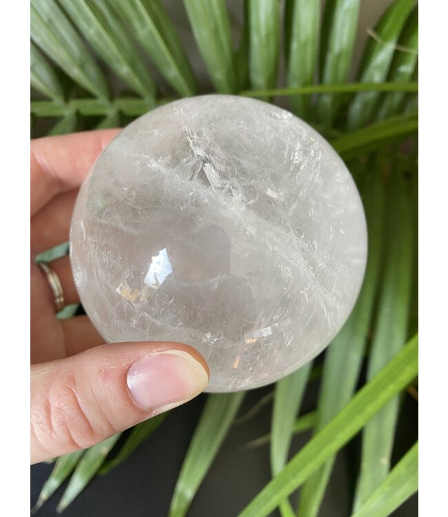 Clear Quartz Sphere, 80-84mm