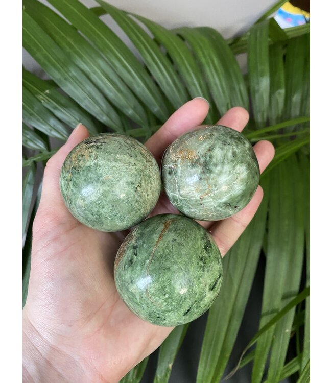 Green Opal Sphere, 50-54mm