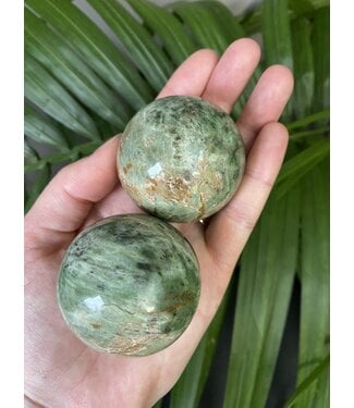 Green Opal Sphere, 45-49mm