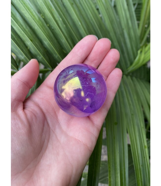 Aura Quartz, Purple, Sphere, 45-49mm