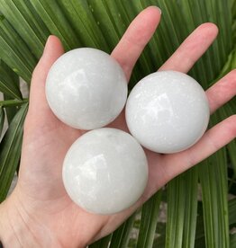 White Jade Sphere, 50-54mm