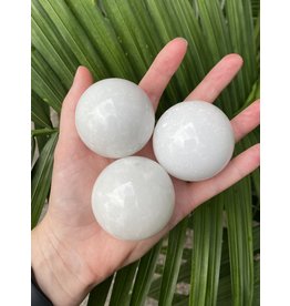 White Jade Sphere, 50-54mm
