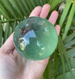 Green Fluorite Sphere, 70-74mm