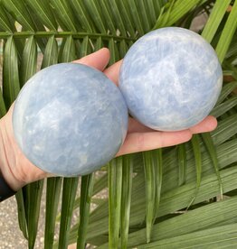 Blue Calcite Sphere, 75-79mm *disc.*