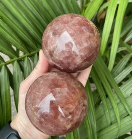 Strawberry Quartz Sphere, 75-79mm *disc.*