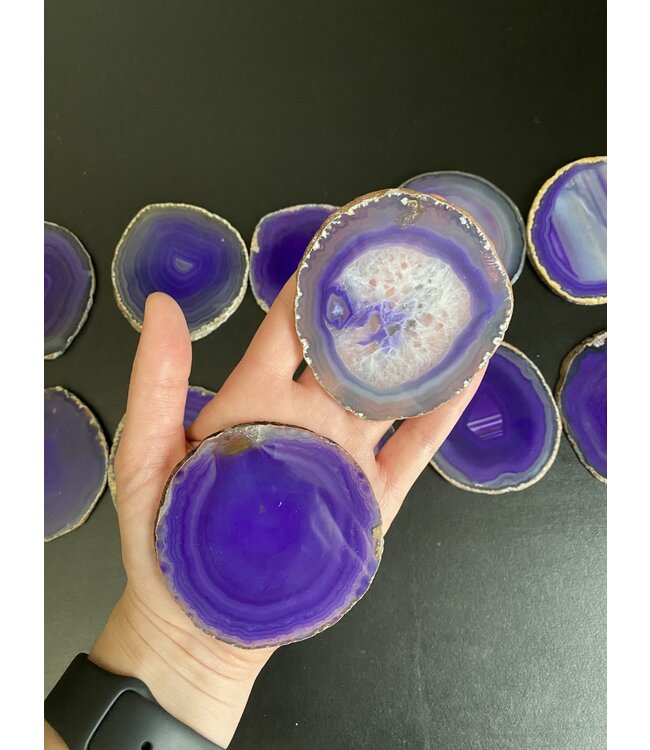 Agate Slice Size #2 Purple