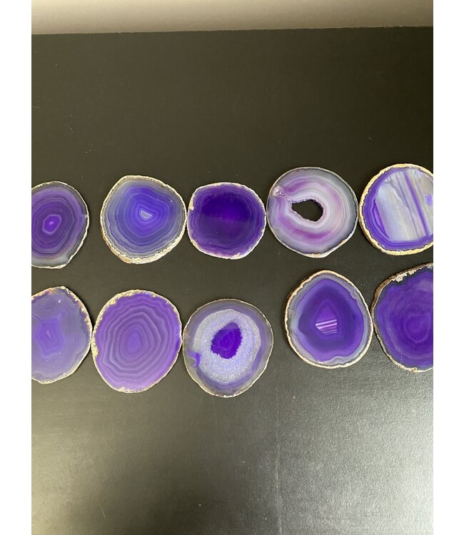 Agate Slice Size #2 Purple