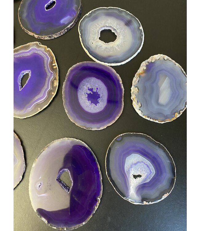 Agate Slice Size #3 Purple